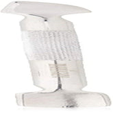 Împingător de cuticule și curățător de unghii, instrument profesional pentru manichiură/pedichiură, cu capete duble, oțel inoxidabil, perfect pentru cuticulele crescute excesiv, curăță sub/în jurul unghiei, îndepărtează oja