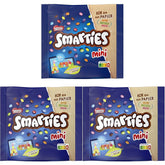 Nestlé SMARTIES Mini, einzeln verpackte kleine Linsen mit Milchschokolade, 3er-Pack (1 x 187 g)