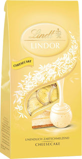 Lindt Chocolate LINDOR Balls Cheesecake Bomboane de Ciocolata Naty Shop 137 grame Ciocolata alba cu cheesecake