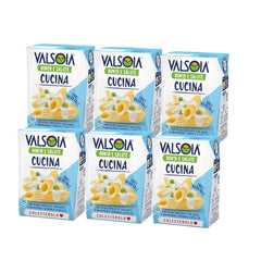 Condisoia-Creme, ideale Kochcreme für Menschen mit Laktoseintoleranz, Veganer und Vegetarier, vielseitig in der Küche einsetzbar, 6 x 200 g
