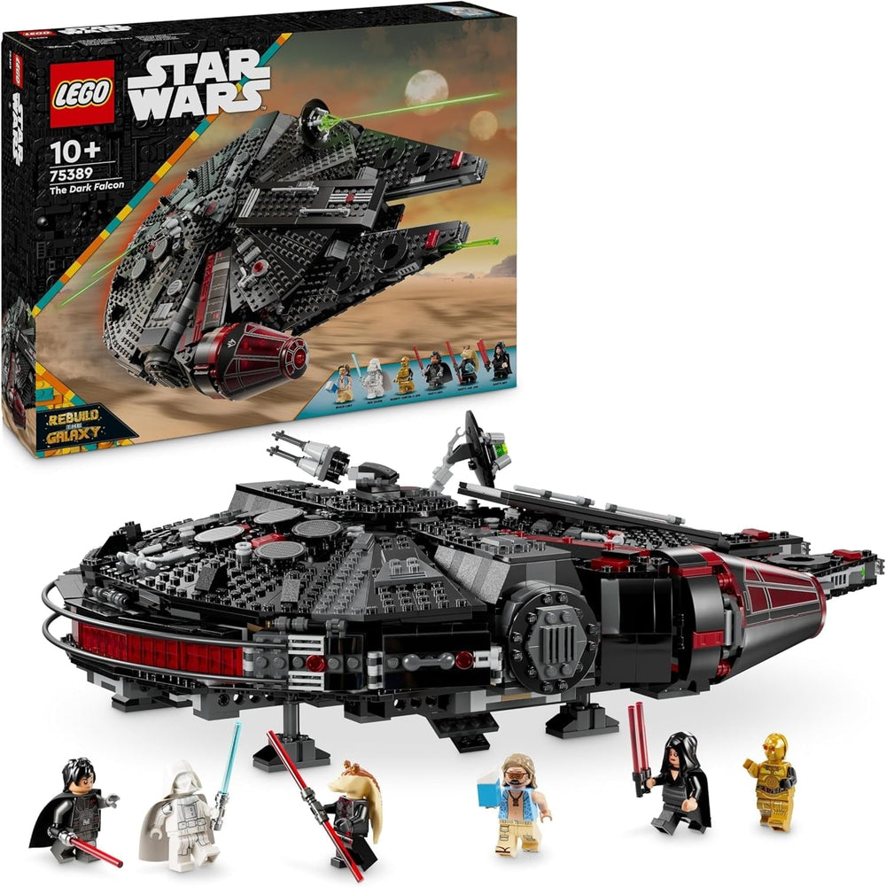 LEGO Star Wars Dark Millennium Falcon, Raumschiff-Set, Bauspielzeug für Kinder, Geburtstagsgeschenk für Jungen, Mädchen und Fans, Abenteuerspielzeug 75389 Bausets Besuche den LEGO-Store Standardtitel