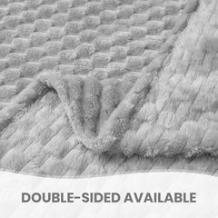 Good Nite Kuscheldecke, flauschige Decke, 150 x 200 cm, weiche Mikrofaser-Tagesdecke, Sofadecke, Kuscheldecke, warme Fleecedecke für Sofa und Bett, Schlafzimmer, Büro, Grau, Good Nite Betten und Decken