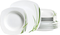 Ritzenhoff & Breker Tafelservice Gianna, 12-Teilig, Porzellan, Weiß Tableware Sets Naty Shop Default Title