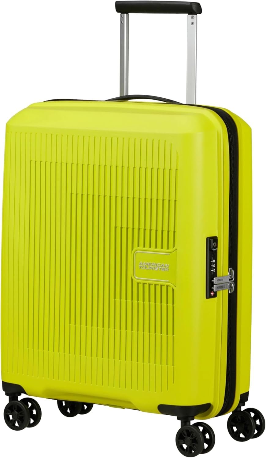 American Tourister Aerostep - Spinner L, Valiză extensibilă, 77 cm, 101.5/109 L, Portocaliu (Portocaliu aprins) - Naty Shop
