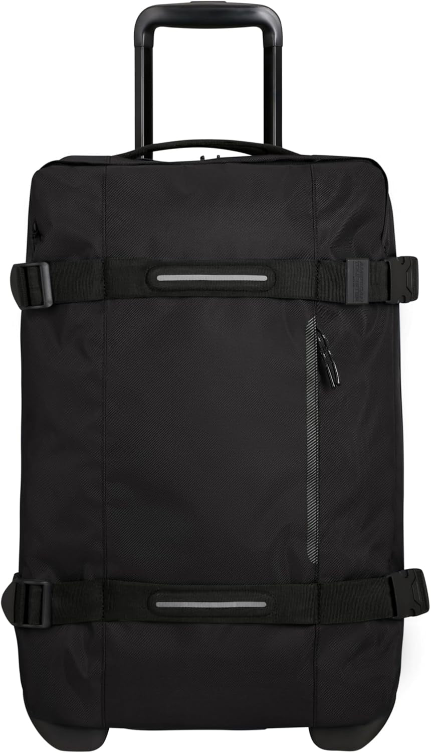 American Tourister Urban Track - Geantă de voiaj cu 2 roți, 55cm, 55L, negru (Asphalt Black) Bagaje și echipament de călătorie Naty Shop Negru (negru asfalt) S (55 Cm - 55 L)