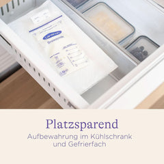 Lansinoh Muttermilchbeutel - 25 Stück - Zum Sicheren Aufbewahren Und Einfrieren Von Muttermilch - Hygienisch & Platzsparend Zubehör Lebensmittel und Stillen Bebe Naty Shop