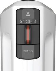 Krups GN4001 3 Mix 4000 Handmixer | 450 Watt | Robustes Design | Variabler Geschwindigkeitsregler | Turbo- und Auswurf-Funktion | inkl. 2 Rührbesen und 2 Knethaken | Weiß/Grau Kitchen Naty Shop