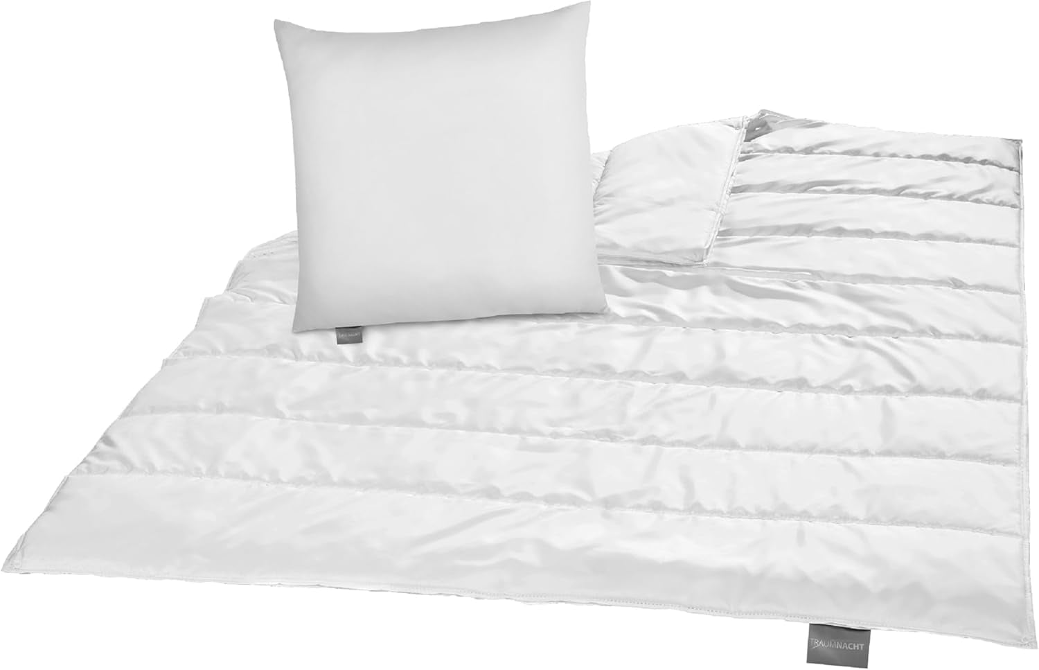 Set de pat Traumnacht Green - Plapumă pentru toate anotimpurile 135X200 Cm + pernă 80X80 Cm, durabil cu husă din microfibră, produs în conformitate cu standardul de calitate german Plapumi si pilote Naty Shop Set de pat 4 sezoane (pătură + pernă 80X80) 155 X 220