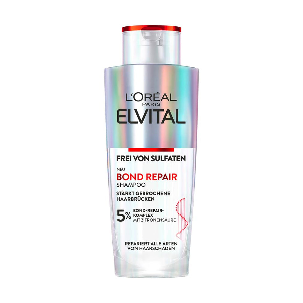 L'Oréal Paris Elvital Bond Repair Shampoo, sanfte Reinigung zur Haarreparatur. Dusche und Bad. L'Oréal 200 ml Bond Repair Shampoo