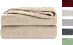 Komfortec Flauschdecke, Kuscheldecke, Fleecedecke, Öko-Tex zertifiziert, superweich, 150X200 cm, 260 g/m², beige Betten und Decken Besuchen Sie den Komfortec-Store Beige 150 x 200 cm