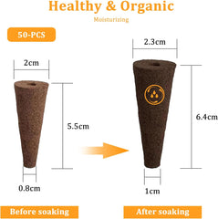 50 Hydrokultur-Wachstumsschwämme, Hydrokultur-Sämlingsschwämme, Wurzelwachstums-Schwammstopfen, geeignet für verschiedene Arten von Knospen, wie Tomaten, Erdbeeren, Minze