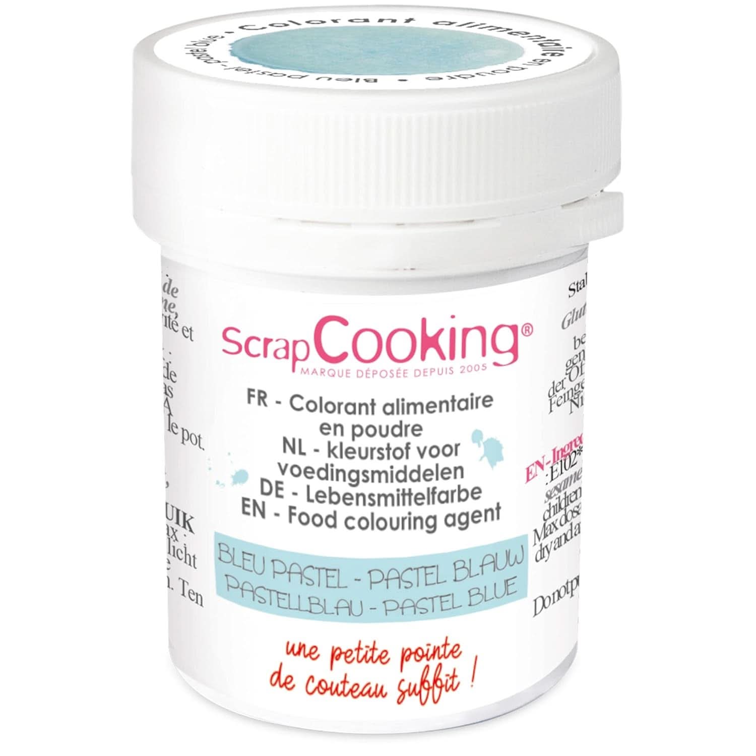 Scrapcooking, colorant alimentar pudră, albastru pastel, 5 grame Naty Shop