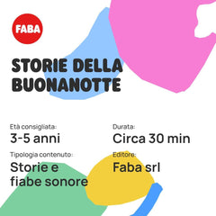 Figura sonoră - povești de culcare - povești și basme sonore - jucărie cu conținut educativ, băieți și fete 3-5 ani, versiunea italiană Jucarii Bebe Naty Shop
