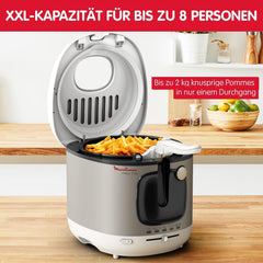 Fritteuse AM4800 Mega 2Kg, Ölfritteuse, Geruchsfilter, 1800 W Haushaltsgeräte Naty Shop