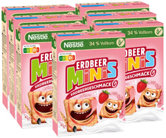 Nestlé Strawberry Minis, Vollkorngetreide mit Erdbeergeschmack, 7er-Pack (7x375g)