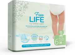 Freelife Baby Cash Diaper, Größe 6 (18 kg und +), 1 x 35 = 35 Windel Naty Shop
