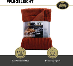 Gözze – Bequeme und weiche Decke in Cordoptik, 1620 g/Stück, 150 x 200 cm – Zimtbetten und Decken. Besuchen Sie den Gözze-Store