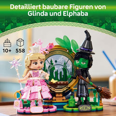 LEGO Wicked Elphaba- und Glinda-Puppen – Hexen von Oz-Sammelfigurenspielzeug – kreatives Geschenk für Mädchen über 10 und Fans des Films – 75682 Bausätze Besuchen Sie den LEGO-Store