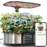 LPH-Max Hydroponic Grow System Kit, 21 Kapseln, App und WLAN, automatisch gesteuert, Smart Indoor Garden mit 36 W LED-Licht, automatisches Tropfbewässerungsset, selbstverwaltete Pflege