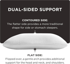 TEMPUR-PEDIC Pernă Symphony Fabricată din spumă cu memorie, Luxuriantă, Moale, Standard, Albă Perne standard Naty Shop