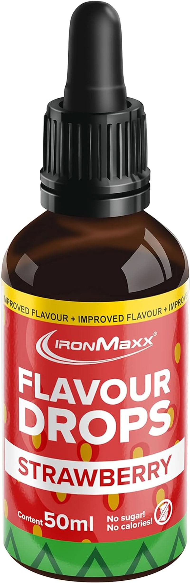 Picături aromate Ironmaxx - Fără calorii și fără zahăr, 50 ml Arome Naty Shop Căpșuni