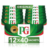 Pliculețe de ceai, original, ceai negru, cu cele mai fine și proaspete frunze de ceai, pentru consumul zilnic, pachet de 12 x 40 pliculețe, 480 pliculețe de ceai negru