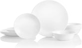 Set de veselă pentru 6 persoane, 18 piese, rezistent la ciobire, alb iernii, informații nedisponibile, alb iernii
