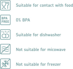 Mepal set de 6 borcane de depozitare cu capace - Recipiente dreptunghiulare pentru alimente - Organizator de bucătărie din plastic - Recipiente de depozitare etanșe - 2x 2000 ml, 2x 1000 ml, 1x 1500 ml & 1x 425 ml - Alb Cutii depozitare alimente Naty Shop