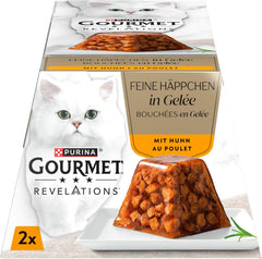 Revelations, Katzenfutter nass in Gelée, mit Huhn, 24er Pack (24 x 57g)