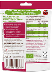 FRECHE FREUNDE Bio-Fruchtgelees, Apfel-, Himbeer- und Reislutscher, fruchtig süßer Snack für Kinder, glutenfrei, vegan, 20er Pack (20 x 30 g)