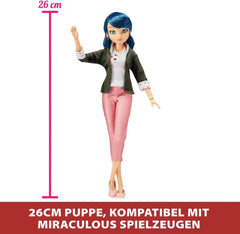 Bandai - Miraculous Ladybug - Păpușă de îmbrăcat 26 cm cu două ținute - Ladybug - P50355 Papusi Naty Shop