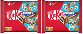 Nestlé Chunky Funky Crispy Wafer in Milchschokolade, Multipack, 2er-Pack (je 4 x 40 g)