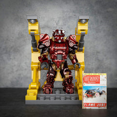 MEGA Fallout Action Figure Bauspielzeug, T-60 Power Armor Collection mit 327 Teilen, 5 Mikro-Actionfiguren und Zubehör, für Sammler