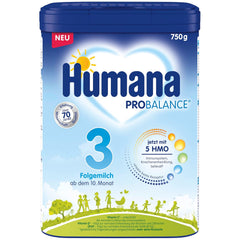 Humana 3 Folgemilch Vorteilspack - 4x750g mit 5 HMO, Natürliche Abwehrkräfte, Optimal für Babies ab dem 10; Monat