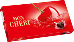 Ferrero Mon Chéri – Knusprige Schokolade, fruchtiger Likör und eine aromatische Kirsche – Schokoladengeschenk zum Valentinstag für Sie und Ihn – 1 Packung mit 15 einzelnen Pralinen