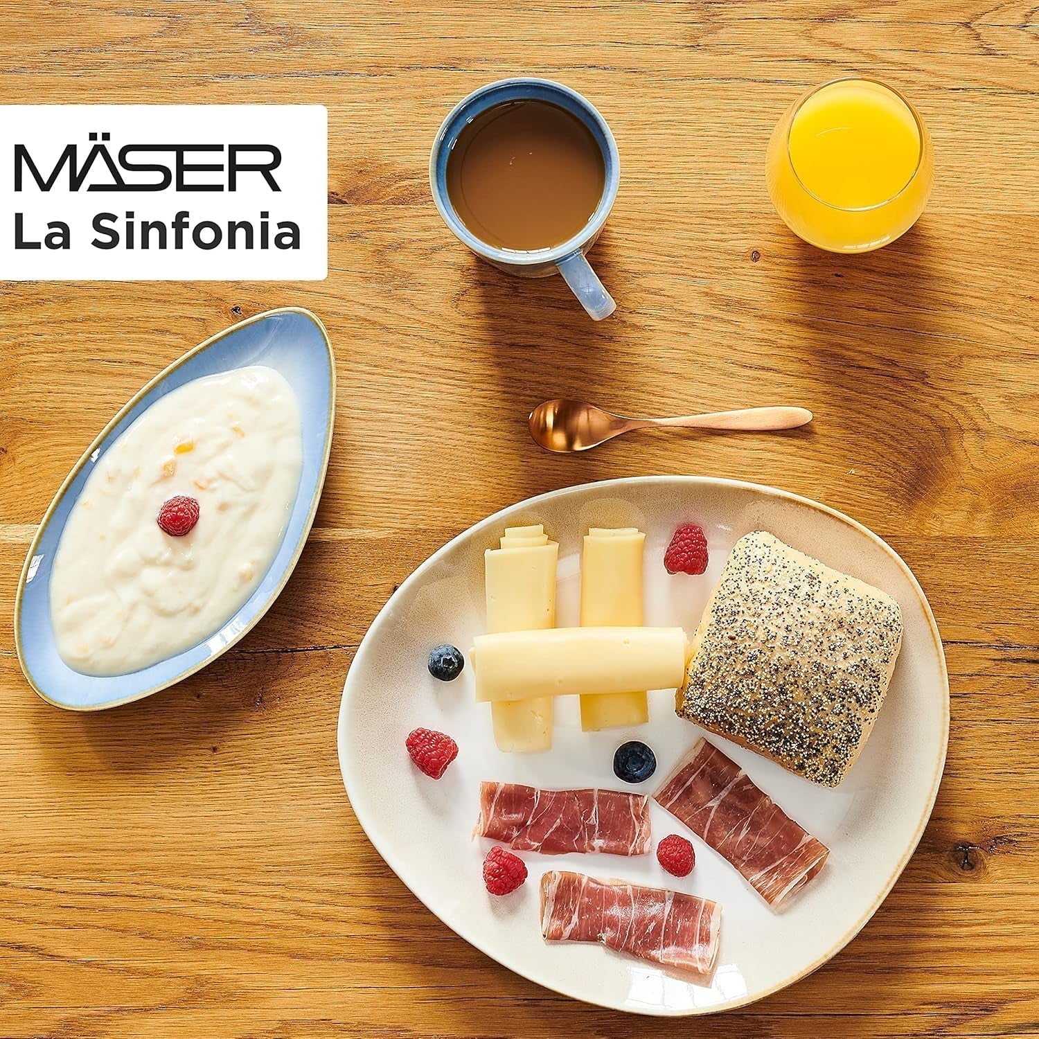 MÄSER 931991, La Sinfonia, Serviciu de masă modern pentru 4 persoane, 16 piese, design vintage Seturi vesela masa Naty Shop