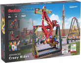 fischertechnik 569019 Advanced Crazy Rides – Bausatz Freizeitpark, Baukasten mit Karussell und Free Fall Tower, Kinder ab 8 Jahre