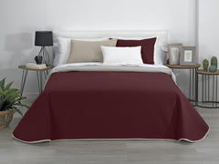 Estoralis | AVA | Cuvertură Boutique Reversibilă | Pentru toate anotimpurile | Culoare - gri/roșu | Pentru pat de 180 Cm. (270 X 270 Cm. Ancho X Alto) | Cuvertură cu matlasare Plapumi si pilote Naty Shop