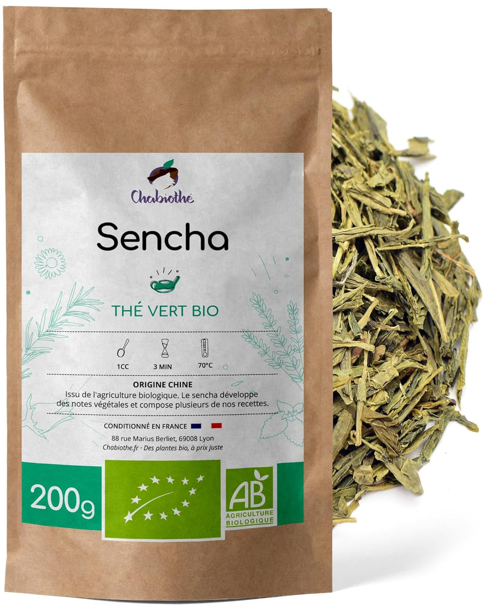 Ceai verde Sencha BIO 200G - - Ceai verde natural