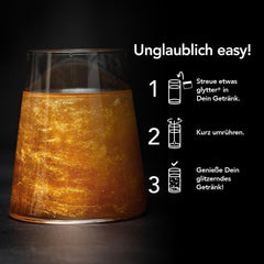 Glytter, essbarer Glitzer für Getränke und Flüssigkeiten, 10 Gramm Glitzer Naty Shop