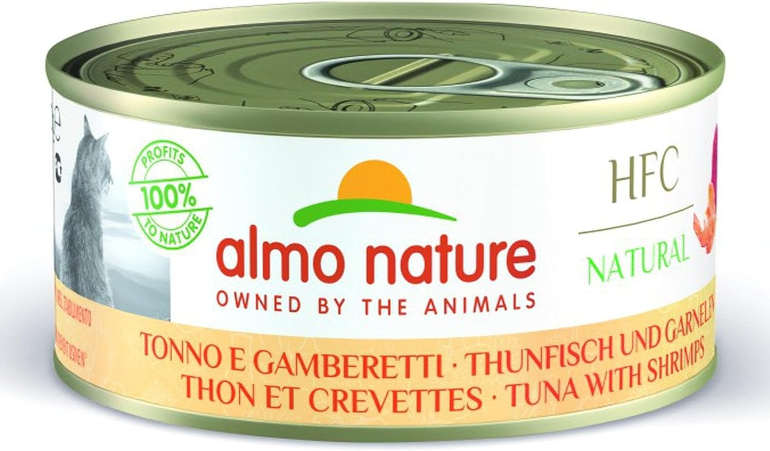 Almo Nature HFC Natural - Hrană umedă pentru pisici adulte - File de pui - de calitate umană, fără gluten și monoproteină - 280G, pachet de 12