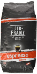 Der-Franz Espresso Kaffee, Intensität 5/5, Arabica und Robusta, ganze Bohne, 4 x 1000 g