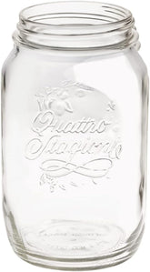 Bormioli QUATTRO STAGIONI borcan de depozitare 1 litru (pachet de 2) Cutii depozitare alimente Naty Shop