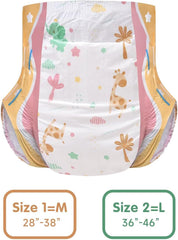 Landofgenie Erwachsene Windeln mit großer Übernachtklappe, 2er-Pack