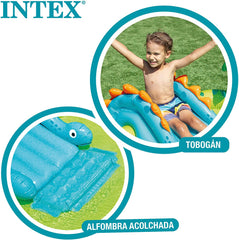 Intex 57166NP aufblasbarer Spielplatz mit kleinen Dinosauriern, mehrfarbig