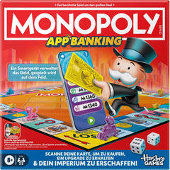 Monopoly Brettspiel App Banking – Deutsche Version, moderne Version des klassischen elektronischen Spiels für Kinder ab 8 Jahren, für 2 bis 6 Spieler