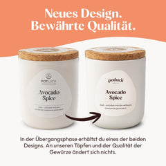 Potluck | Feta-Gewürz | Gewürzmischung im Keramiktopf | 50g | Mit natürlichen Inhaltsstoffen