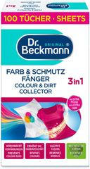 Dr. Beckmann Farb- und Schmutzfänger Advanced| Langanhaltender Farbschutz| Mit Mikrofaser und farbfangenden Molekülen für Glanz | 100 Naty Shop-Tücher