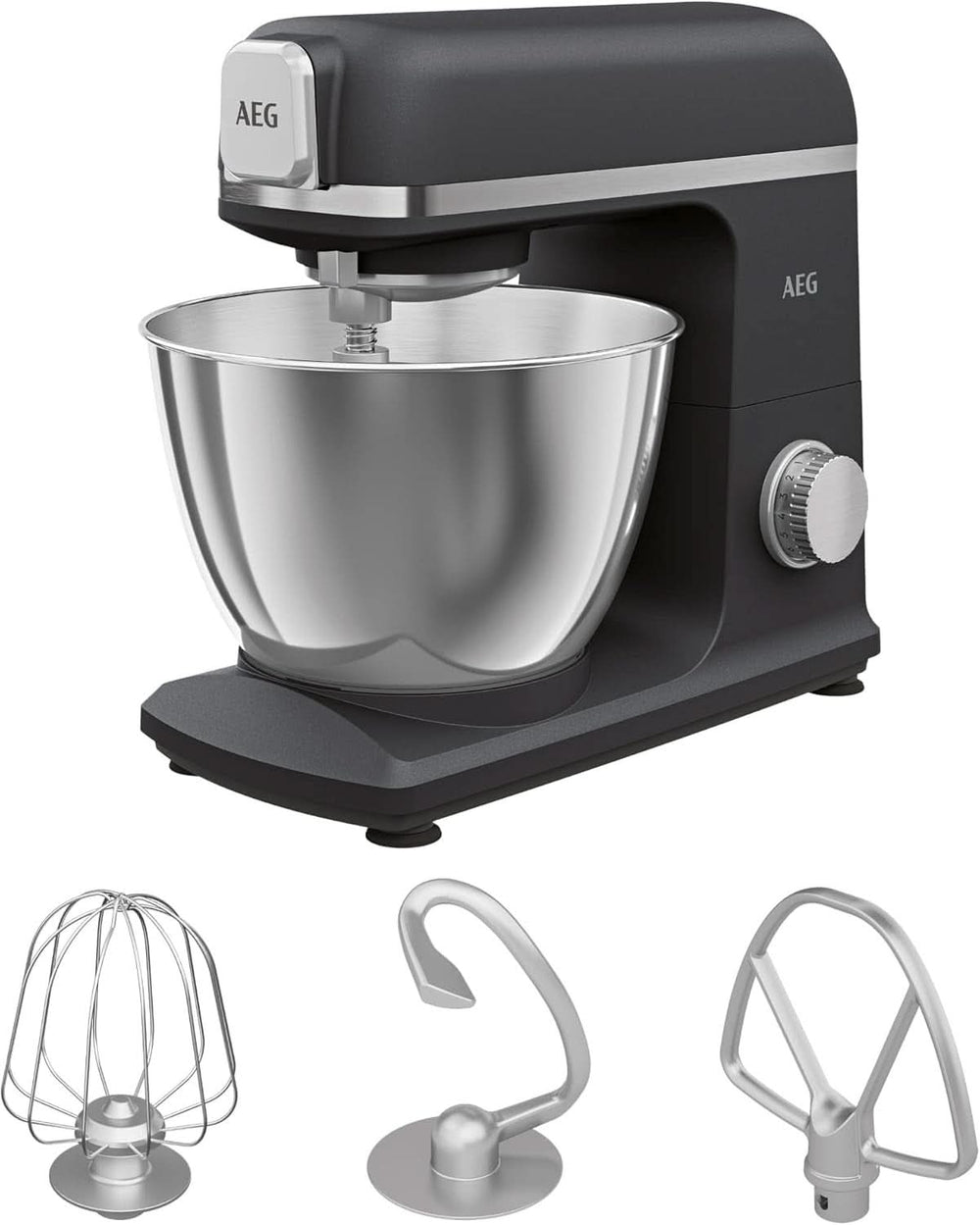 AEG KM5-1-4BPT Küchenmaschine / + Zubehör / 1200 W / 6 Geschwindigkeitsstufen Mutter und Kind Naty Shop