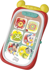 Clementoni 17711 Disney Baby Baby Mickey Smartphone, telefon mobil pentru copii cu efecte luminoase și sonore, jucărie interactivă pentru copii de 9-36 luni, M, Multicolor Jucarii Bebe Naty Shop Titlu implicit